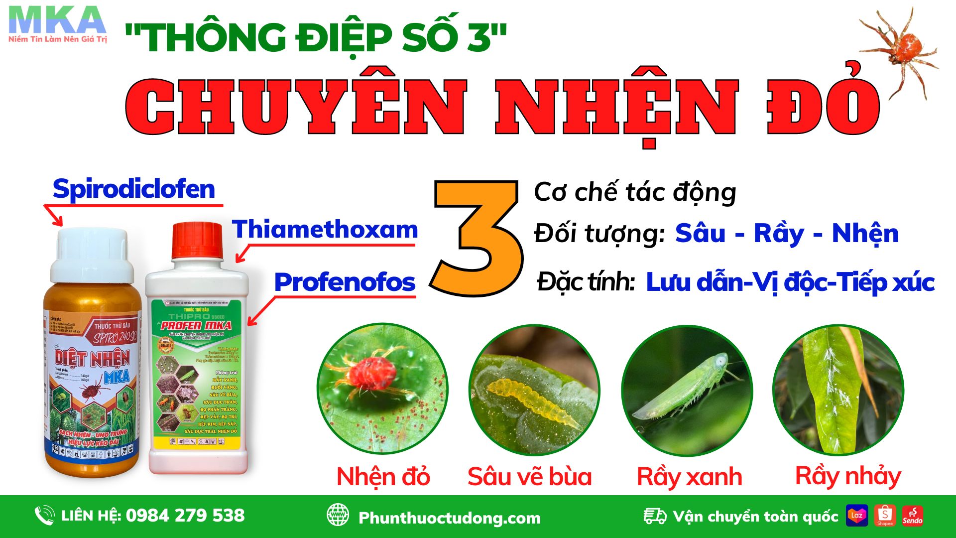 Thông điệp số 3 Mekongagri quản lý rầy xanh và nhện đỏ 